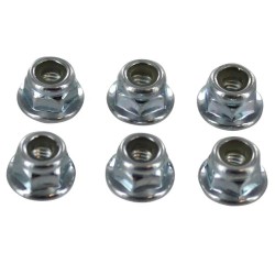 CPE-M4FLANGELOCs: M4 Flanged Nylon-Insert Locknuts - Zinc Plated