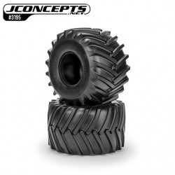 CPE-FIRESTORM_FCb: Clodbuster Firestorm Full Cleat Monster Truck Tire Pair - Soft