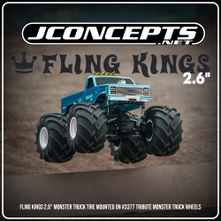 CPE-FLINGKING26b: Clodbuster Fling King 2.6" Wide Monster Truck Tires - Soft