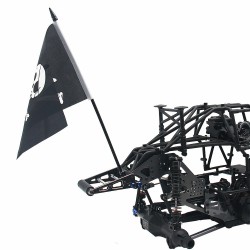 CPE-LMTFLAG_JR:  Losi LMT Jolly Roger Flag & Aluminum Mount