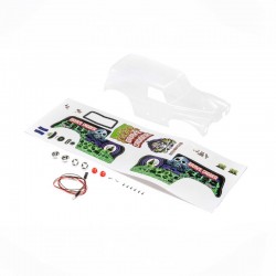 CPE-LOS210045:  Body Set, Grave Digger, Clear: Mini LMT