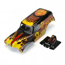 CPE-PLGDLMT_FIRE: LMT Grave Digger "Fire" Body Set - Painted/Trimmed