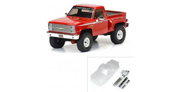 セル※プロフ必読 完全動作品 1/10 TKワークス フルコンバ TT01 Pro-Line 1982 Chevy K-10 with Scale Molded Accessories Clear Body
