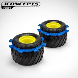 CPE-SATELLITEbl: JConcepts Monster Truck Satellite Tire Rubber Bands - Blue