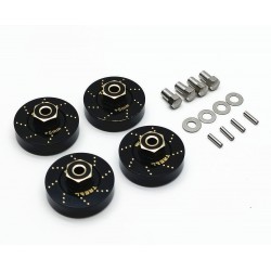 CPE-SCX24HUB5MMCW:  Treal Axial SCX24 5MM Wheel Hubs - With Counterweight