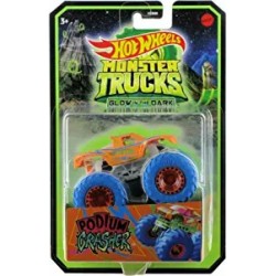 Hot Wheels Monster Trucks Podium Crasher - Glow in the Dark